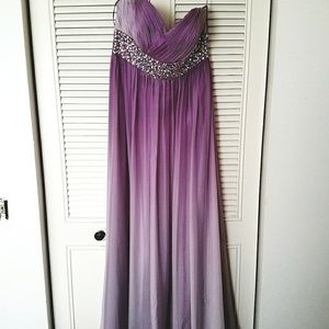 Amazing silk and crystals gown